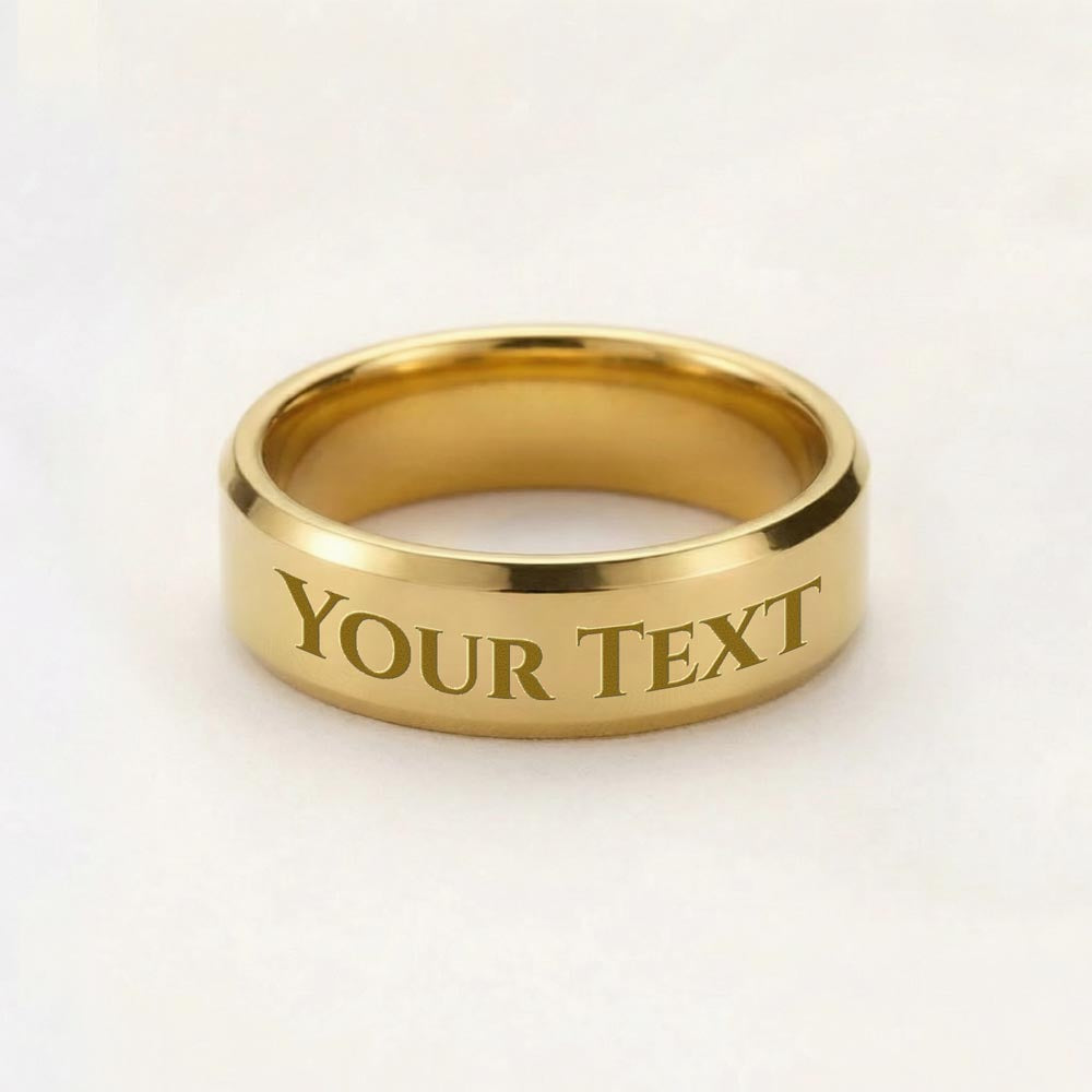 Personalised Engraved Men's Ring