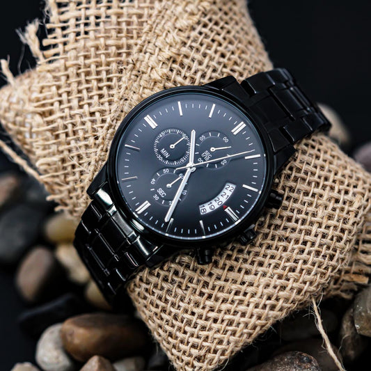 Custom Engraved Chronograph Watch