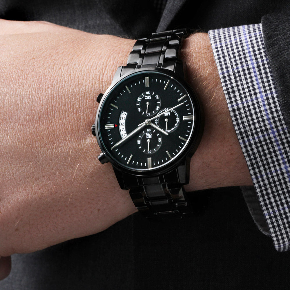 Custom Engraved Chronograph Watch