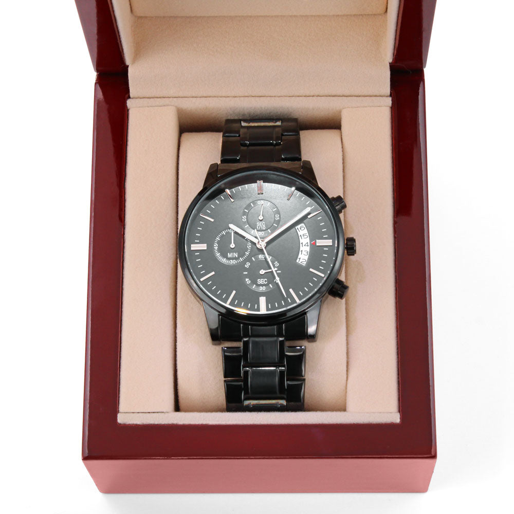 Custom Engraved Chronograph Watch