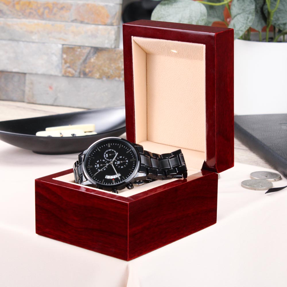 Custom Engraved Chronograph Watch